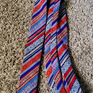 Multi coloured tie